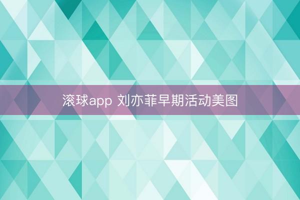滚球app 刘亦菲早期活动美图