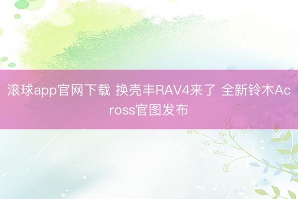 滚球app官网下载 换壳丰RAV4来了 全新铃木Across官图发布