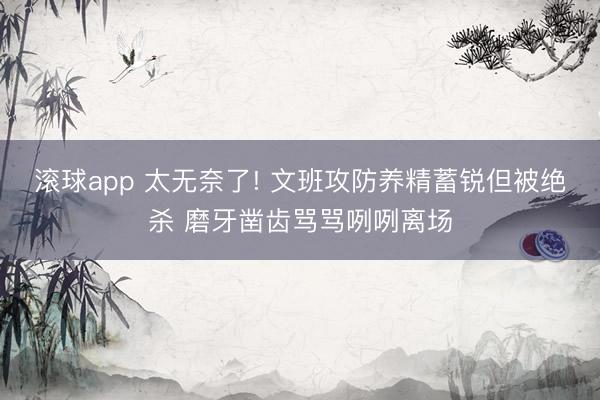 滚球app 太无奈了! 文班攻防养精蓄锐但被绝杀 磨牙凿齿骂骂咧咧离场