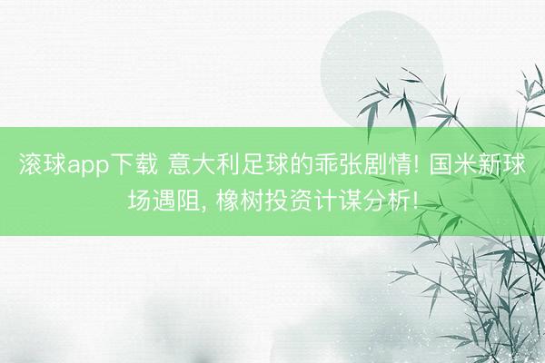 滚球app下载 意大利足球的乖张剧情! 国米新球场遇阻， 橡树投资计谋分析!