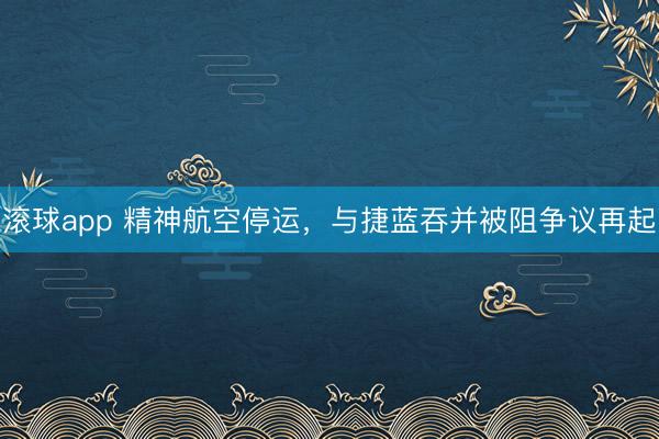 滚球app 精神航空停运，与捷蓝吞并被阻争议再起