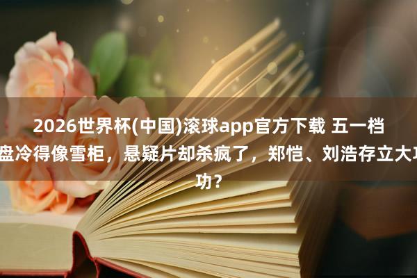2026世界杯(中国)滚球app官方下载 五一档大盘冷得像雪柜，悬疑片却杀疯了，郑恺、刘浩存立大功？