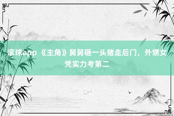 滚球app 《主角》舅舅砸一头猪走后门，外甥女凭实力考第二