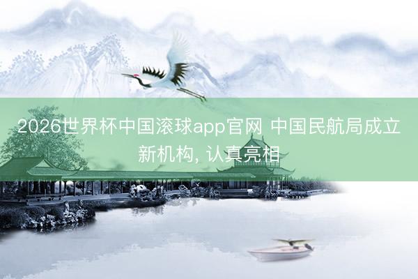 2026世界杯中国滚球app官网 中国民航局成立新机构, 认真亮相