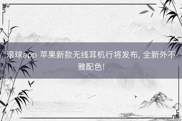 滚球app 苹果新款无线耳机行将发布, 全新外不雅配色!